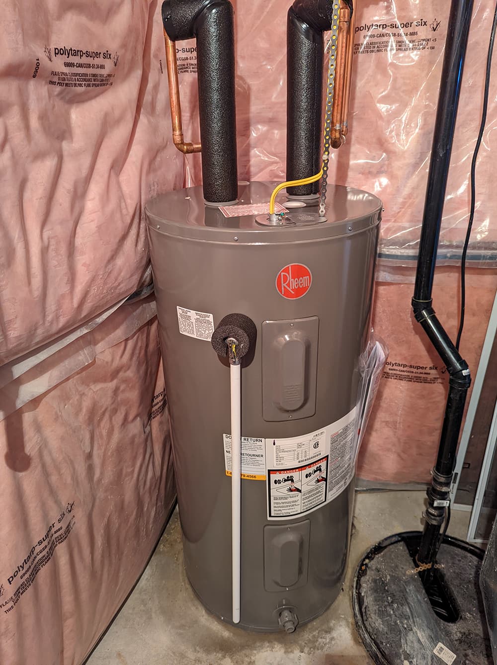 Completed electrical installation