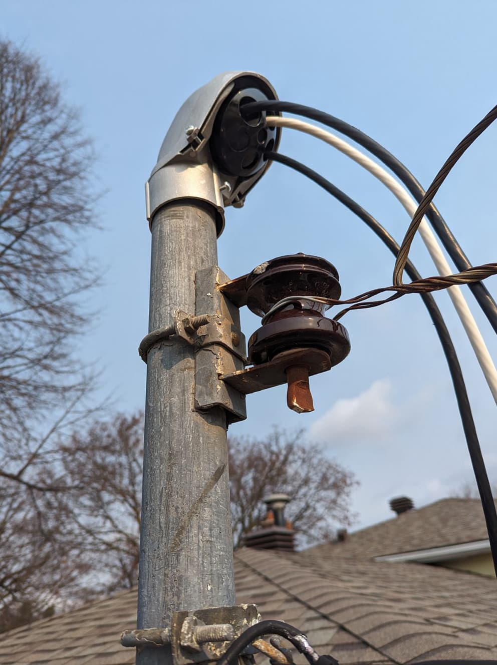 Wiring work in progress on a Georgetown Electric job