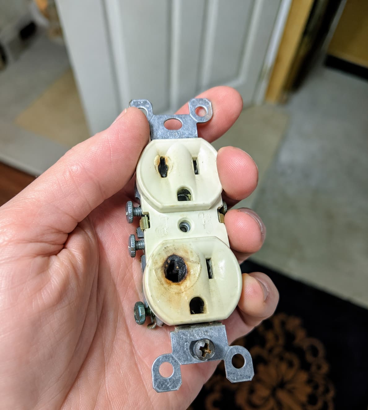 Electrical work in progress